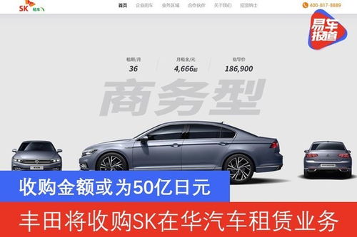 丰田将收购韩国SK在华汽车租赁业务 收购金额或为50亿日元